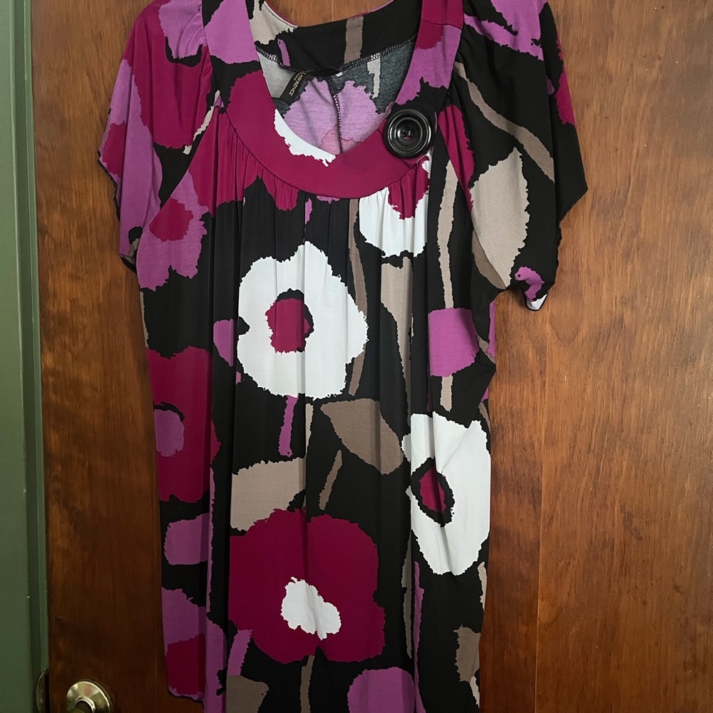 Susan Lawrence Multicolor Abstract blousy top
